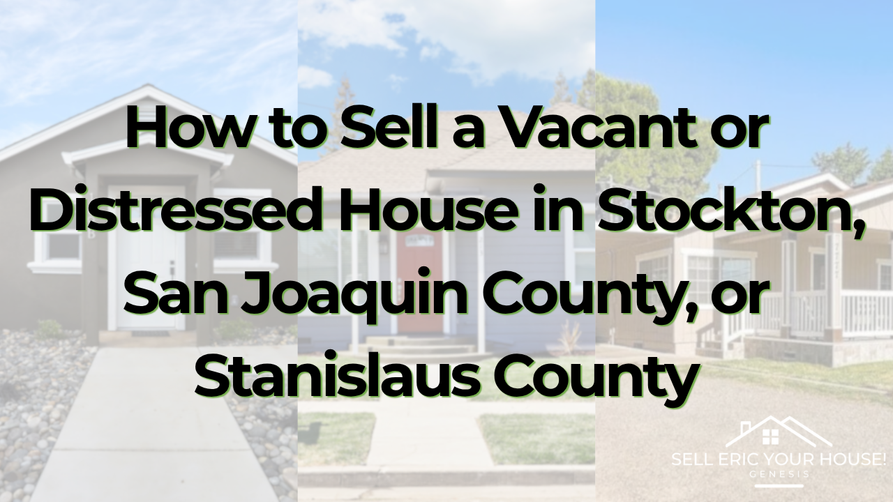 Need to sell a vacant or distressed house in Stockton, Modesto, or the Central Valley? Learn your options, how pricing works, and how Genesis helps homeowners in San Joaquin and Stanislaus County sell fast without repairs or inspections.