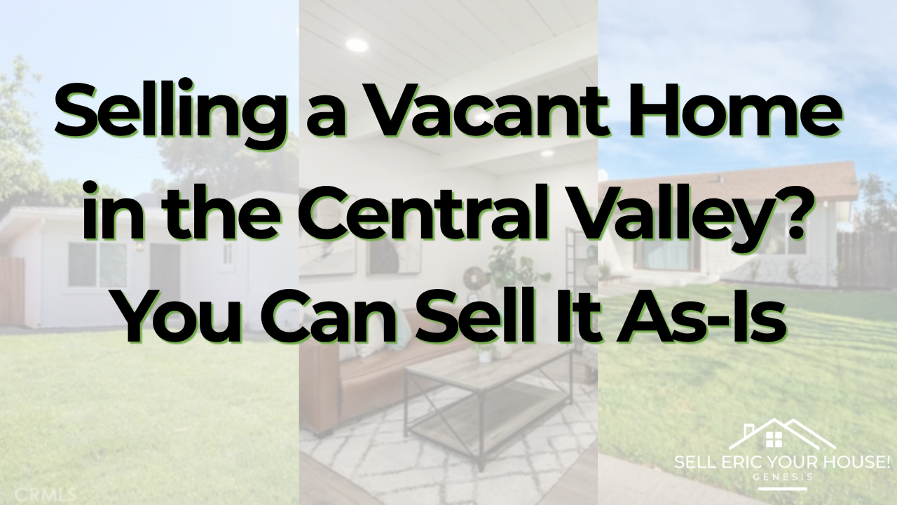 Have a vacant house in the Central Valley? Genesis buys vacant homes as-is in San Joaquin and Stanislaus Counties. No repairs required. Get a cash offer today.